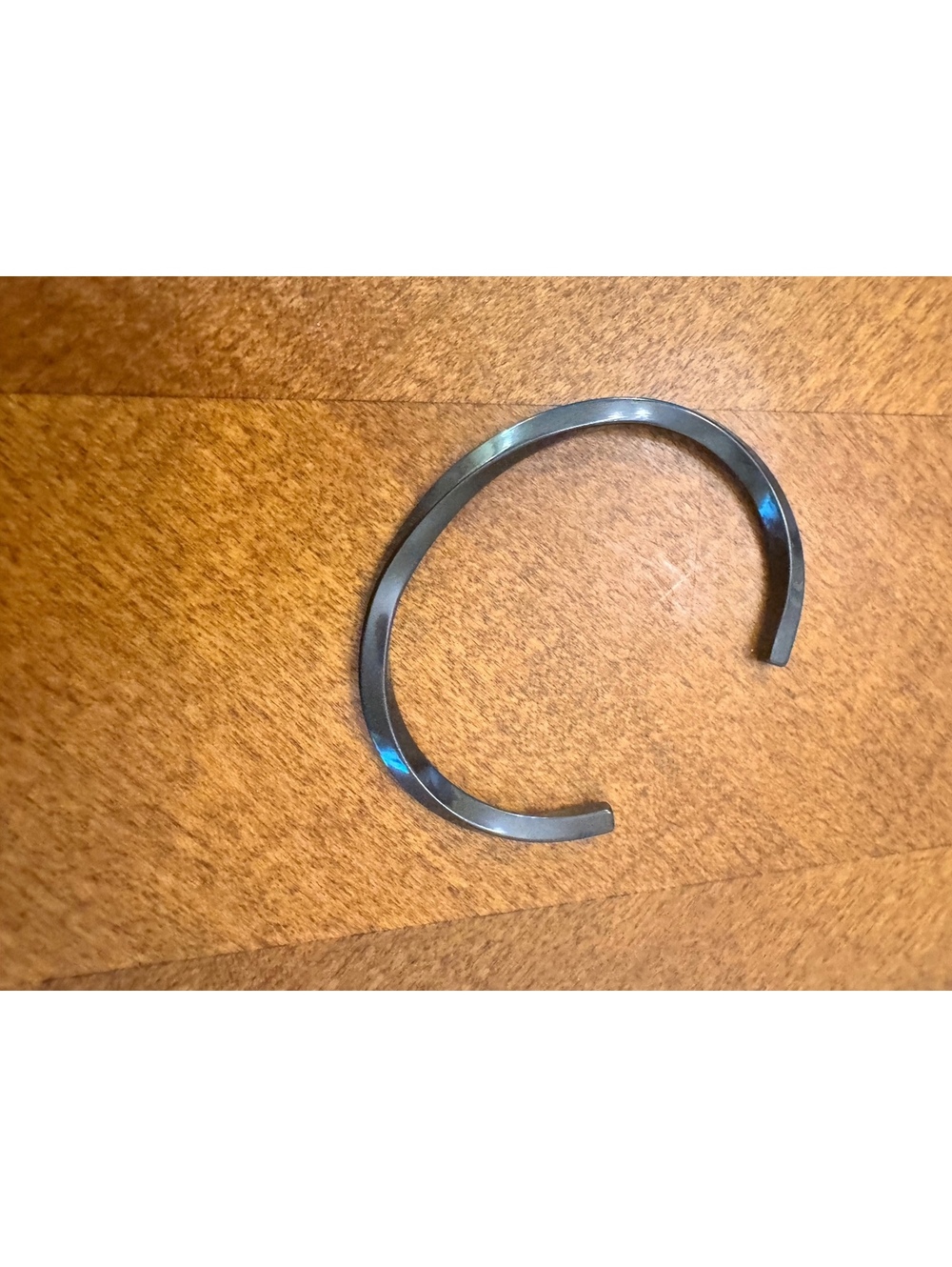 Twisted Metal Cuff Bangle with Open Ends 567